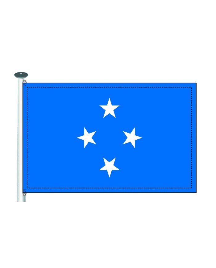 Bandera Micronesia 10 x15 cm.