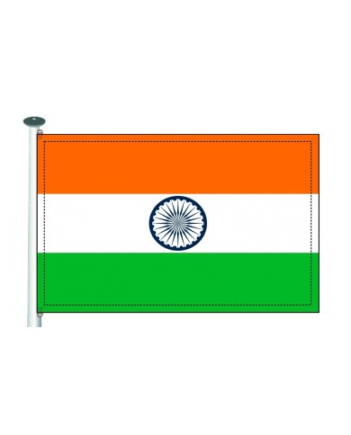 Bandera India 10 x 15 cm. Bandera India 10 x 15 cm.