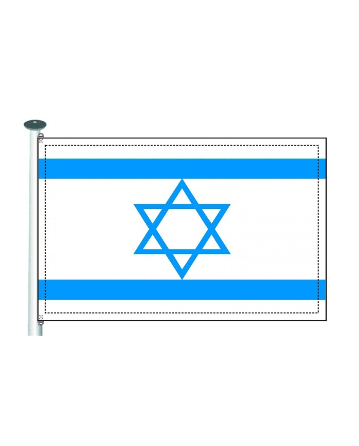 Bandera Israel 10 x 15 cm.