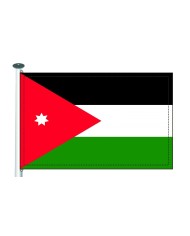 Bandera Jordania 10 x 15 cm.