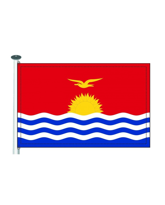 Bandera Kiributi 10 x 15  cm.