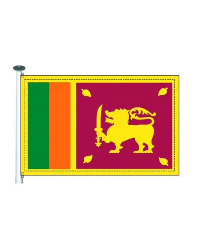 Bandera Sri Lanka 10 x 15 cm. Bandera Sri Lanka 10 x 15 cm.