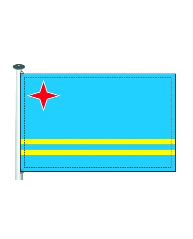 Bandera Aruba 10 x 15 cm. Bandera Aruba 10 x 15 cm.