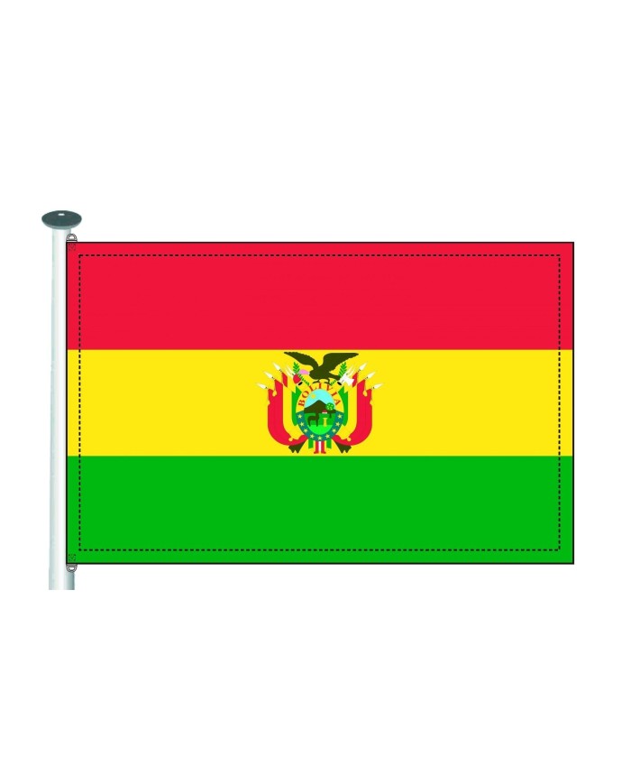 Bandera Bolivia 10 x 15 cm.