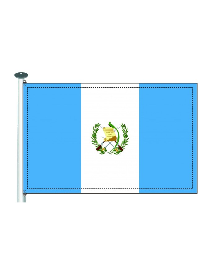 Bandera Guatemala 10 x 15 cm.