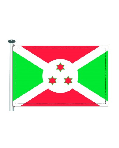 Bandera Burundi 10 x 15 cm. Bandera Burundi 10 x 15 cm.