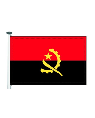 Bandera Angola 10 x 15 cm. Bandera Angola 10 x 15 cm.