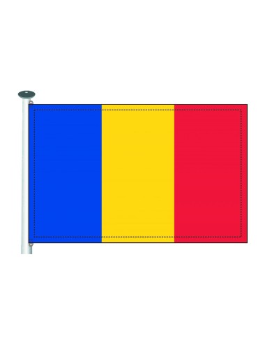 Bandera Chad 10 x 15 cm.