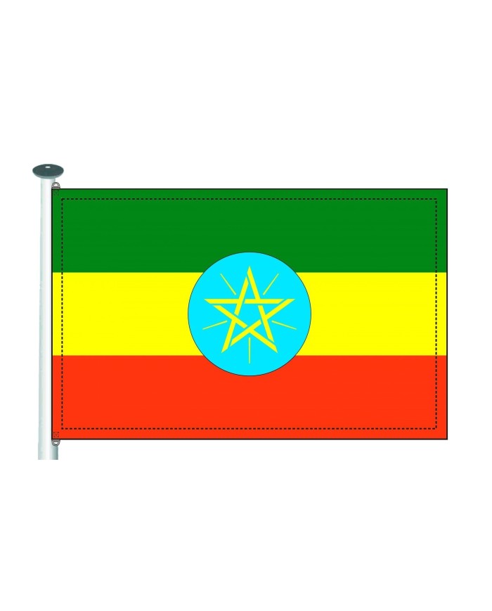 Bandera Etiopia 10 x 15 cm.