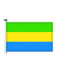 Bandera Gabón 10 x 15 cm.
