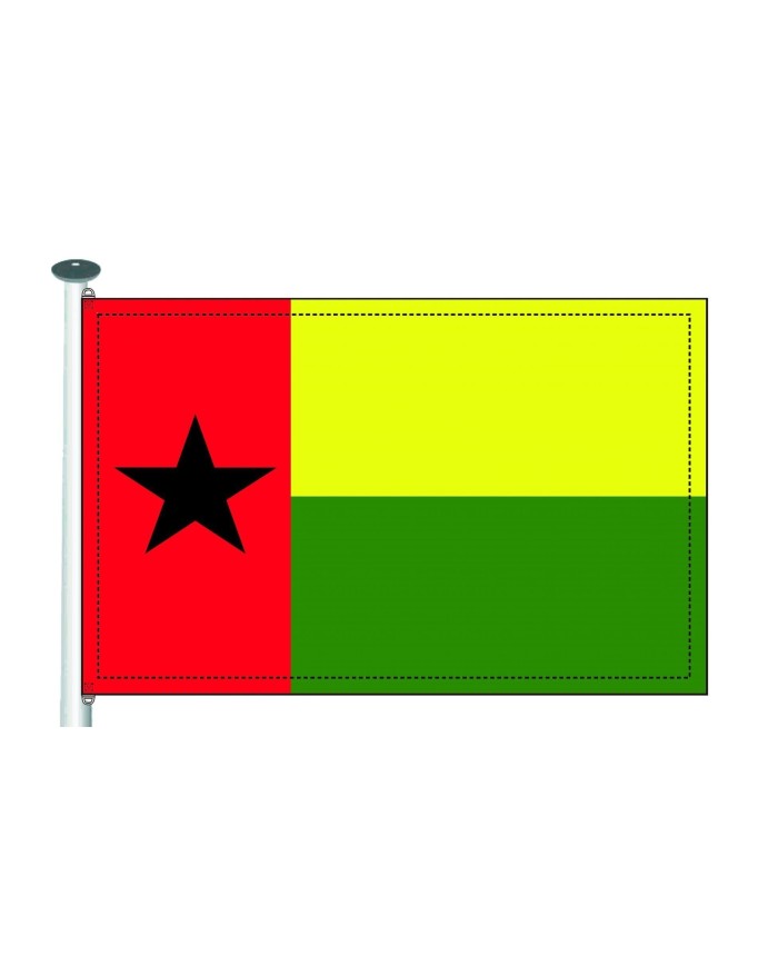 Bandera Guinea Bisau 10 x 15 cm. Bandera Guinea Bisau 10 x 15 cm.