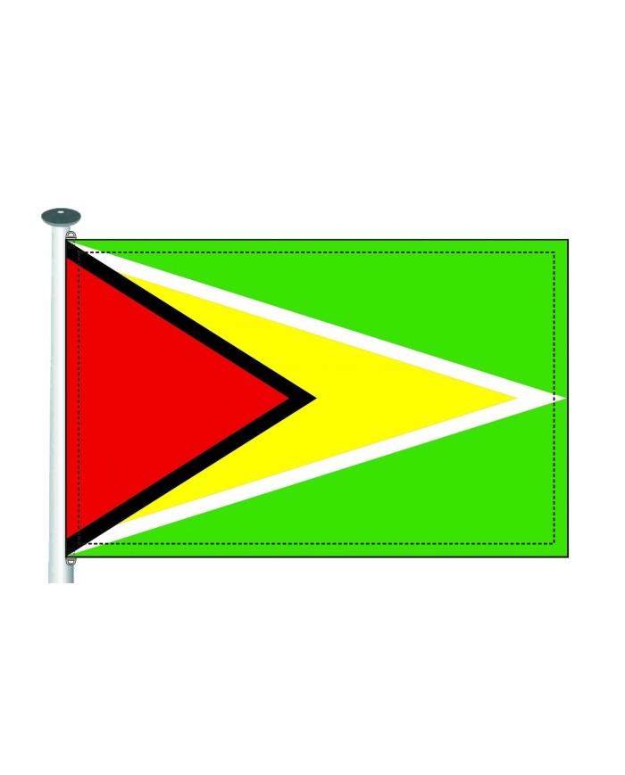 Bandera Guyana 10 x 15 cm. Bandera Guyana 10 x 15 cm.