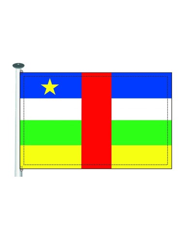 Bandera República Centro Africana 10 x 15 cm. Bandera República Centro Africana 10 x 15 cm.