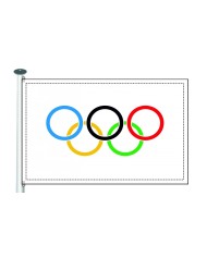 Bandera Olímpica 10 x 15 cms. Bandera Olímpica 10 x 15 cms.