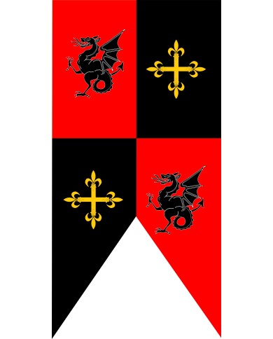 Bandera Medieval Modelo 28