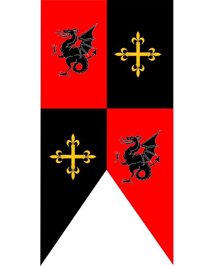 Bandera Medieval Modelo 28