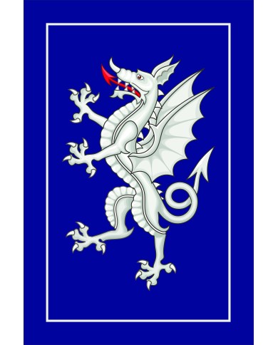 Bandera Medieval Dragón alado 2