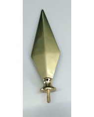 Base cónica y asta de metal dorado Base cónica y asta de metal dorado