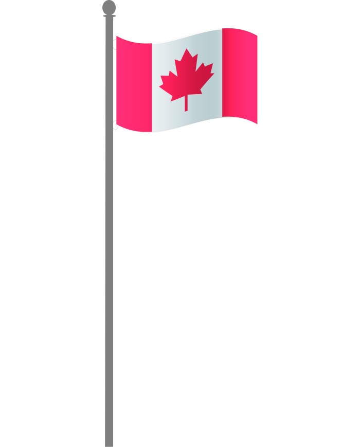 Bandera Canadá exterior