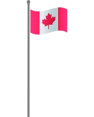 Bandera Canadá exterior