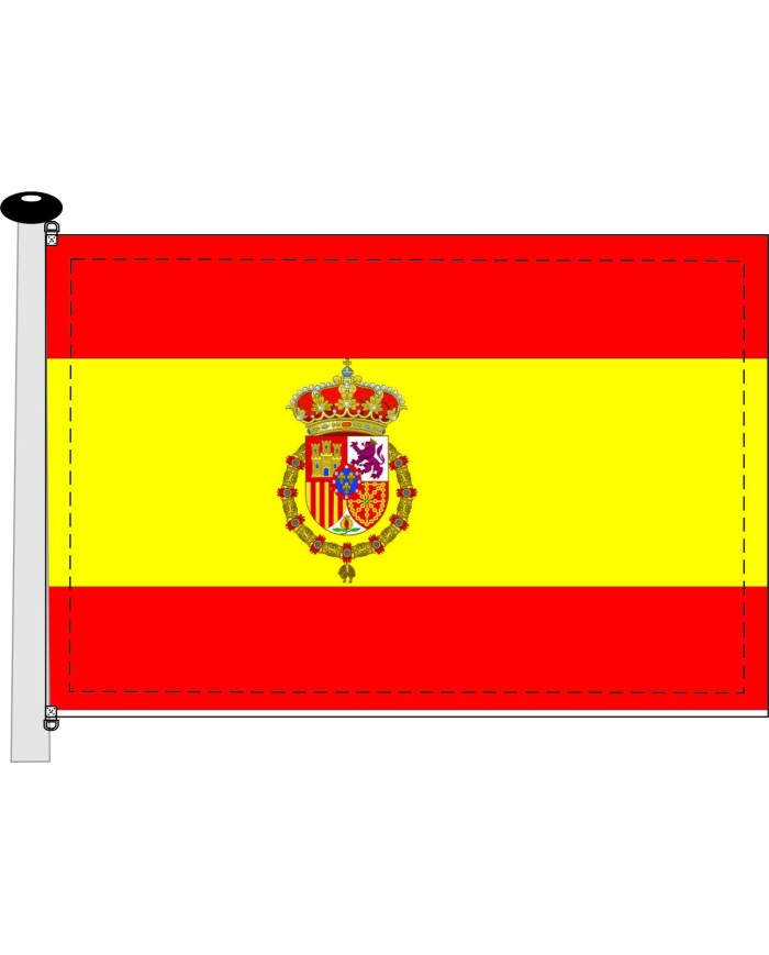 Bandera escudo Carlos Javier de Borbón