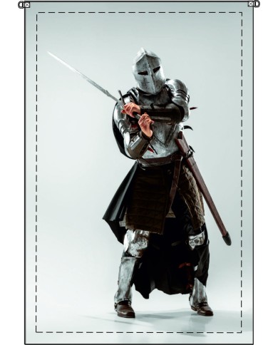 Bandera Guerrero coraza y espada