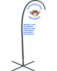 Bandera personalizada modelo gota