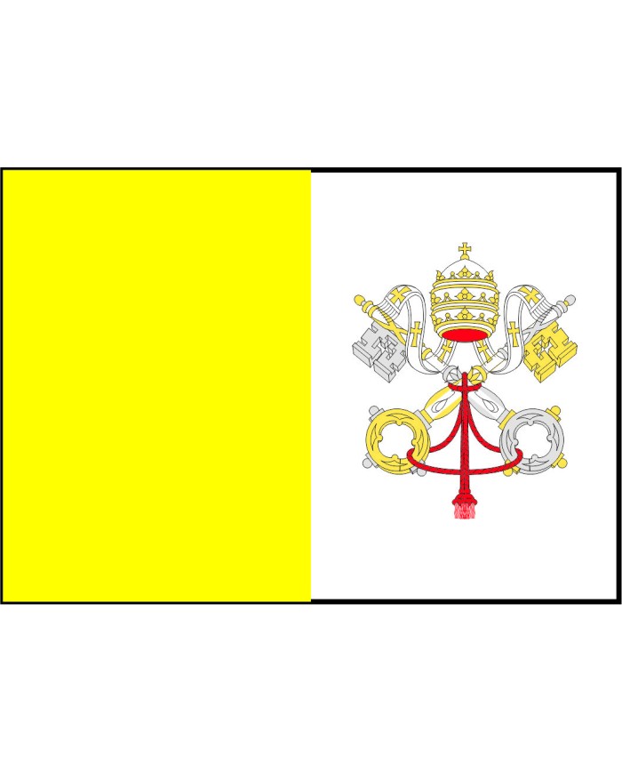 Bandera Vaticano 10 x 15 cm. Bandera Vaticano 10 x 15 cm.