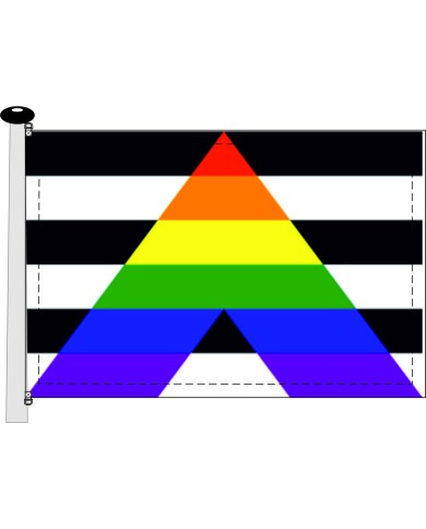 Bandera Aliade del movimiento LGBTIQA+ Bandera Aliade del movimiento LGBTIQA+