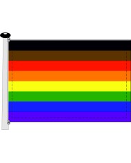 Bandera LGTBIQA+ Racial inclusiva Bandera LGTBIQA+ Racial inclusiva