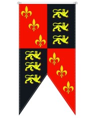 Bandera medieval dragón alado Bandera medieval dragón alado