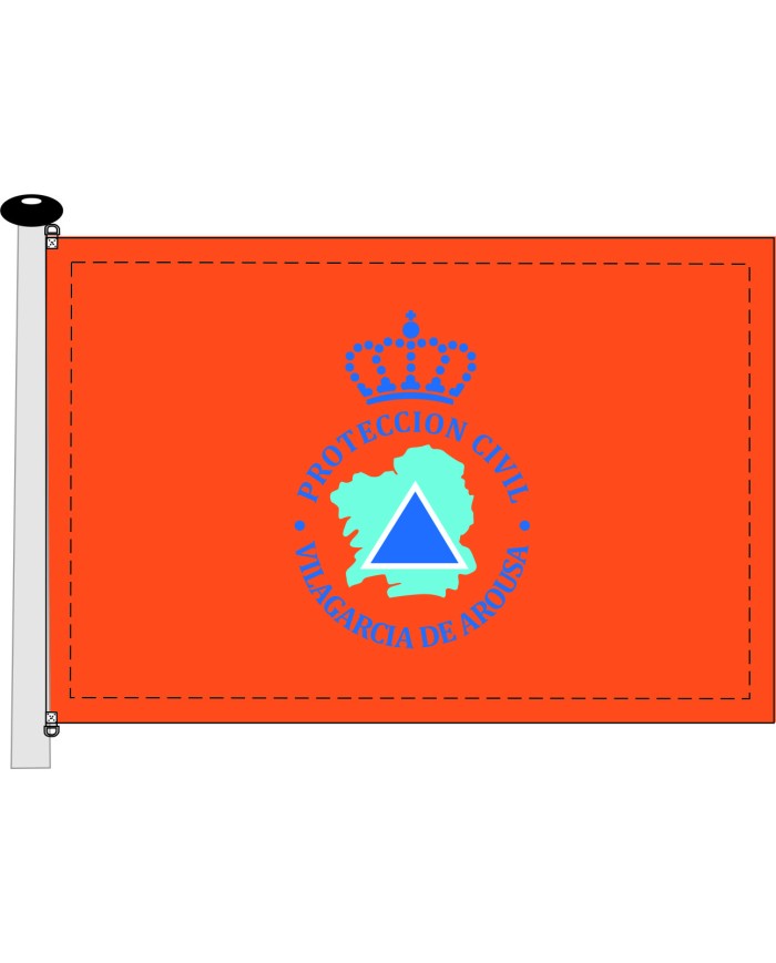 Bandera Protección Civil Vilagracia de Arousa